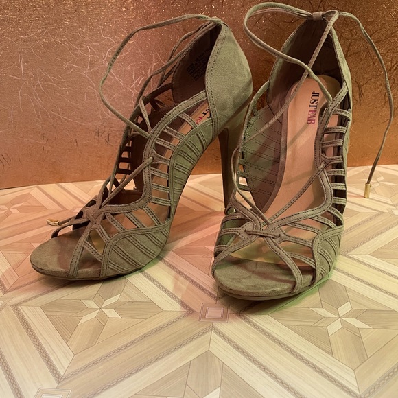 JUSTFAB strapped suede sandals - Picture 2 of 5